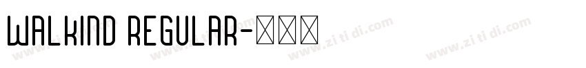 Walkind Regular字体转换